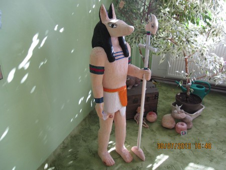 Anubis , již namalovaný. 